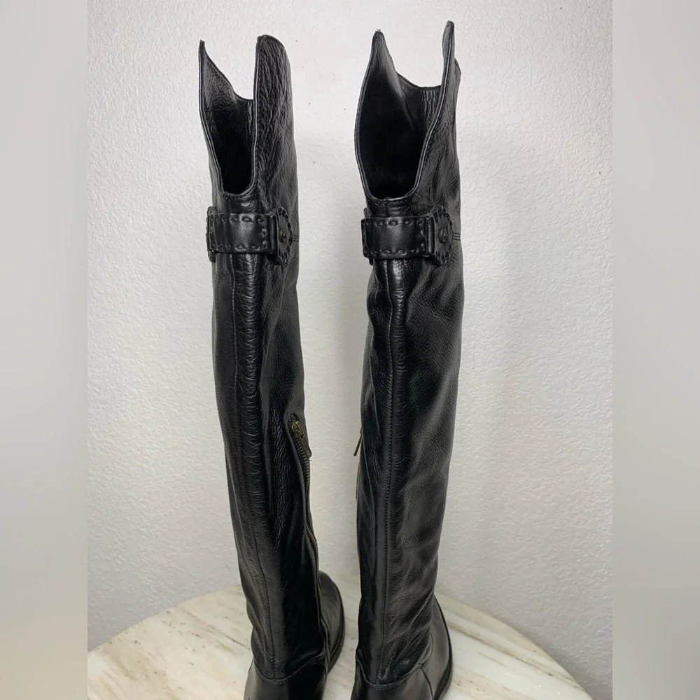 Frye boots over the knee Black sz 7 #77739 “Shirley” discontinued style